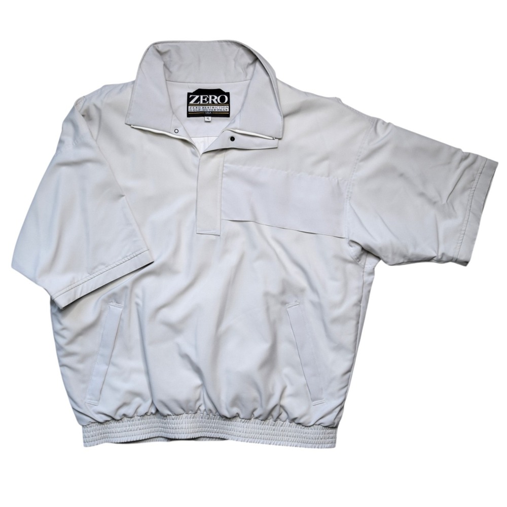 Zero Restriction Gore-Tex Mens XL Vintage SS Half Zip Pullover Golf Rain Jacket‎